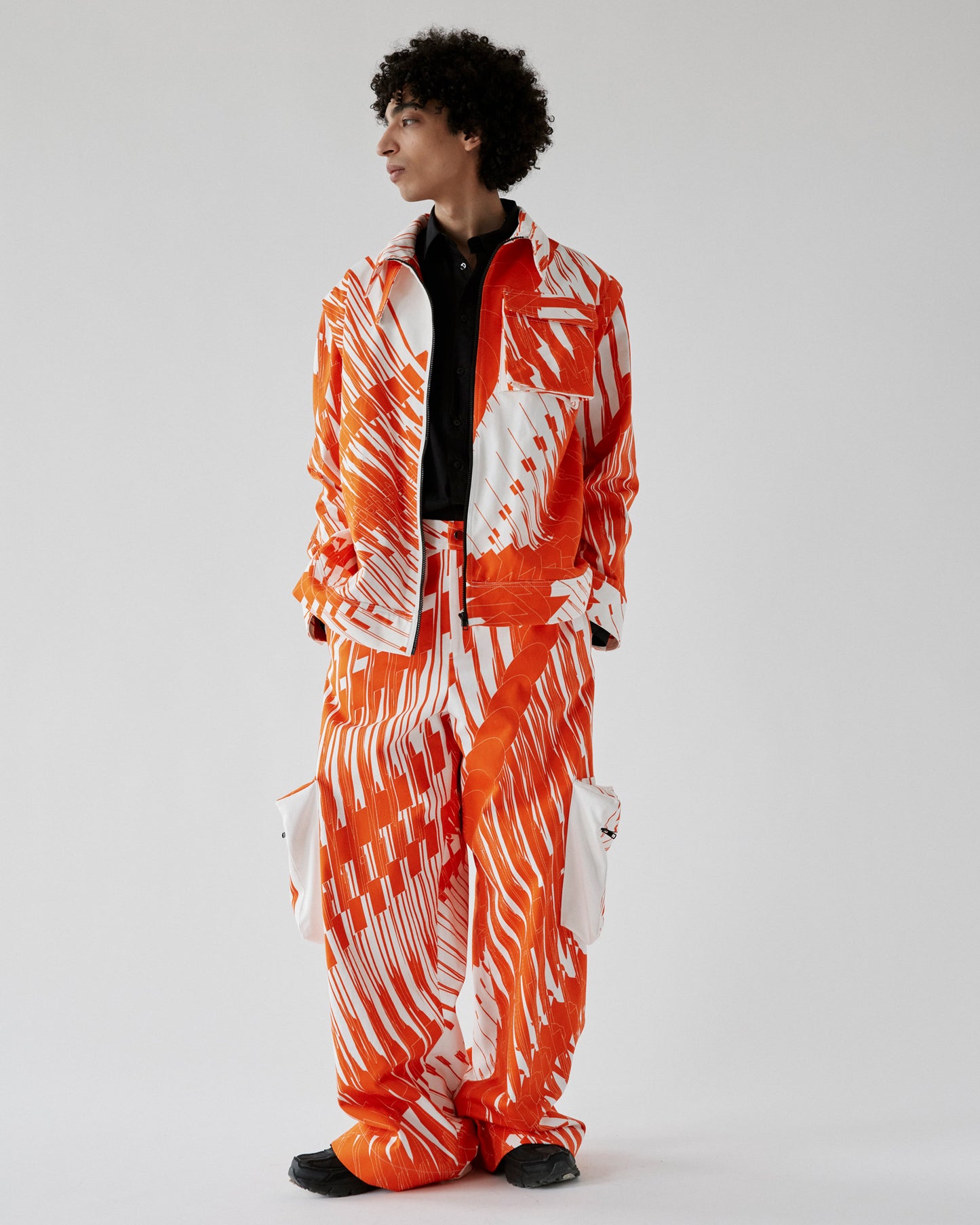 Brutal Printed 3D Cargo Trousers