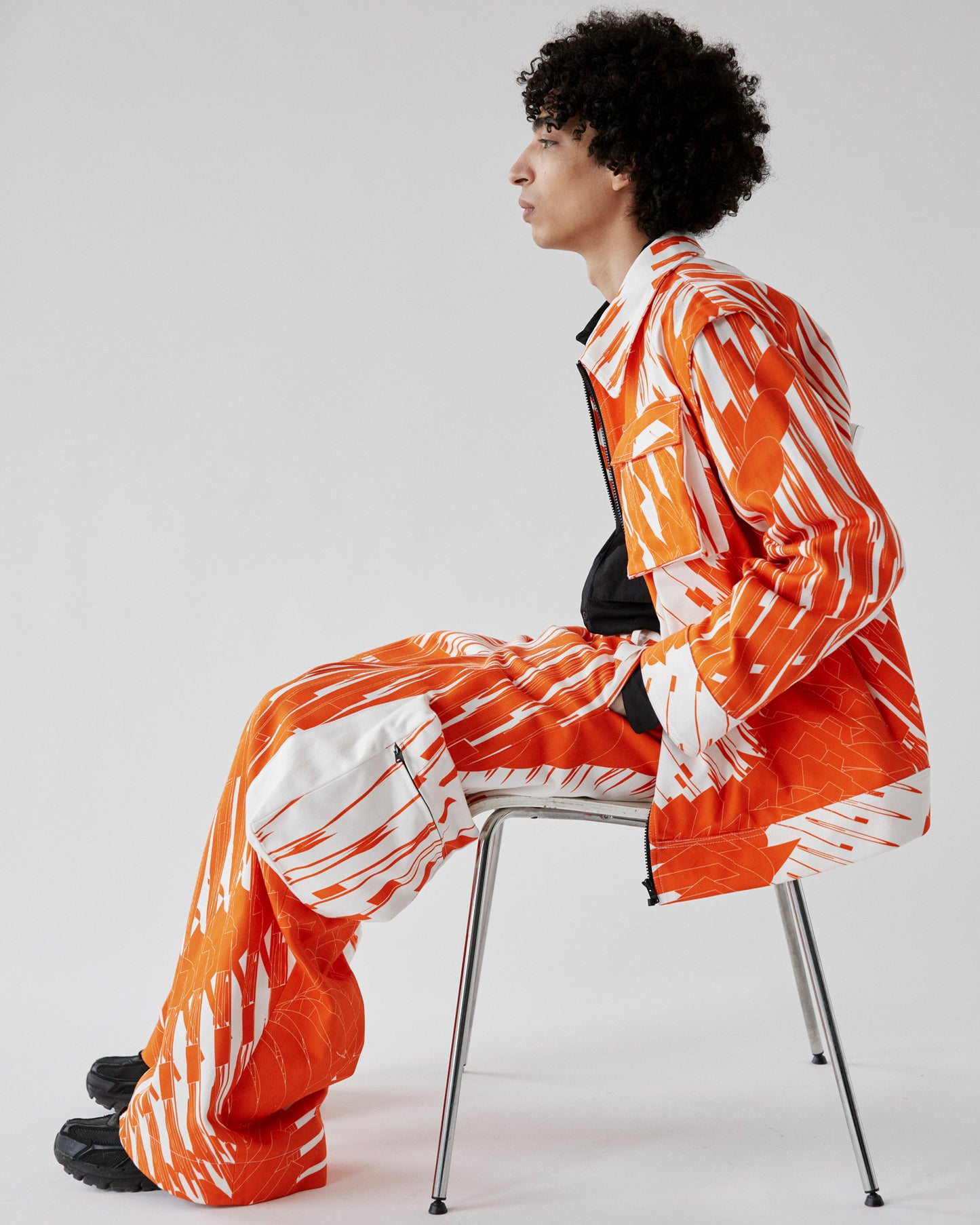Brutal Printed 3D Cargo Trousers