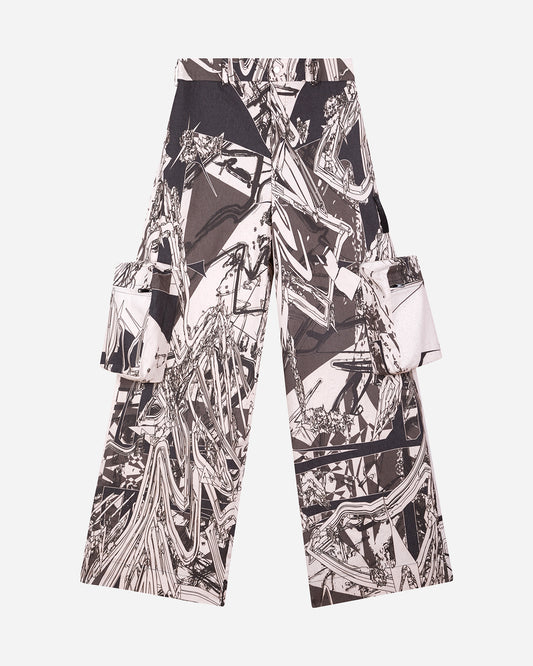 Gregor's Scars Printed 3D Cargo Trousers