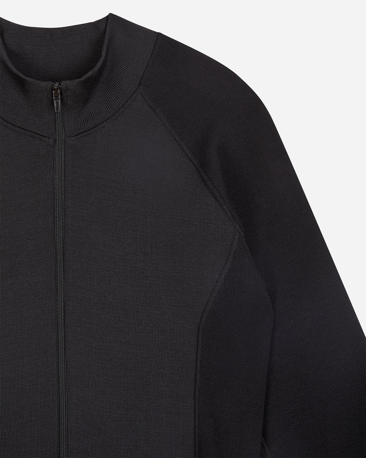 Wagwan Knitted Full Zip Sweatshirt Black