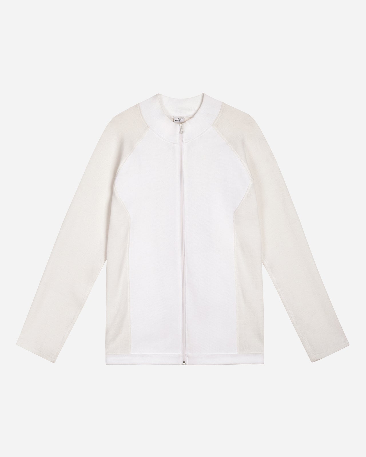 Wagwan Knitted Full Zip Sweatshirt White