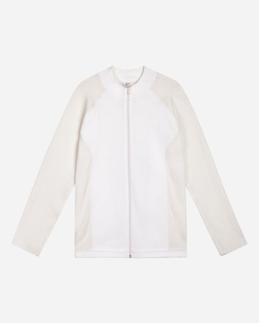 Wagwan Knitted Full Zip Sweatshirt White
