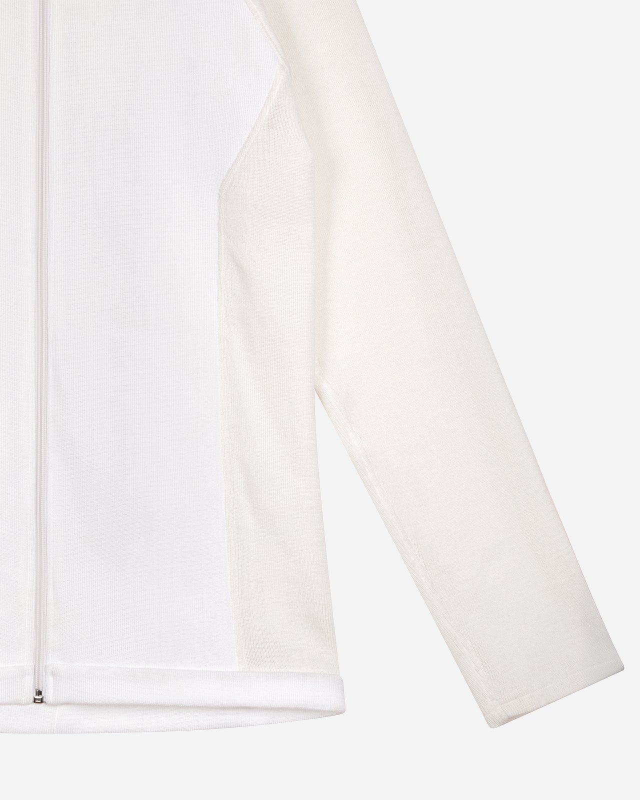 Wagwan Knitted Full Zip Sweatshirt White