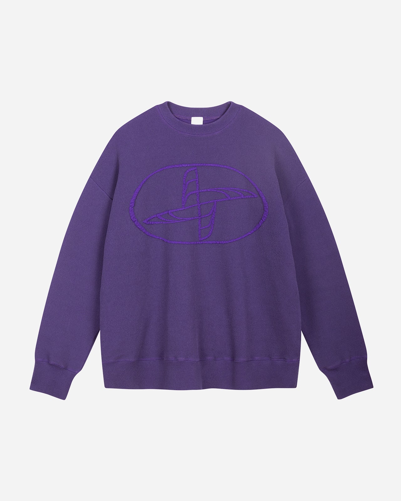Violet Knitted Logo Sweatshirt