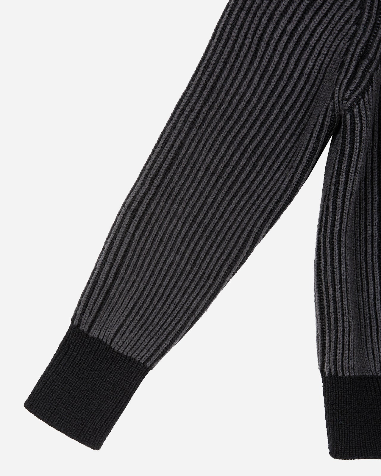 Knitwear GreyBlack Zip-Up Sweater