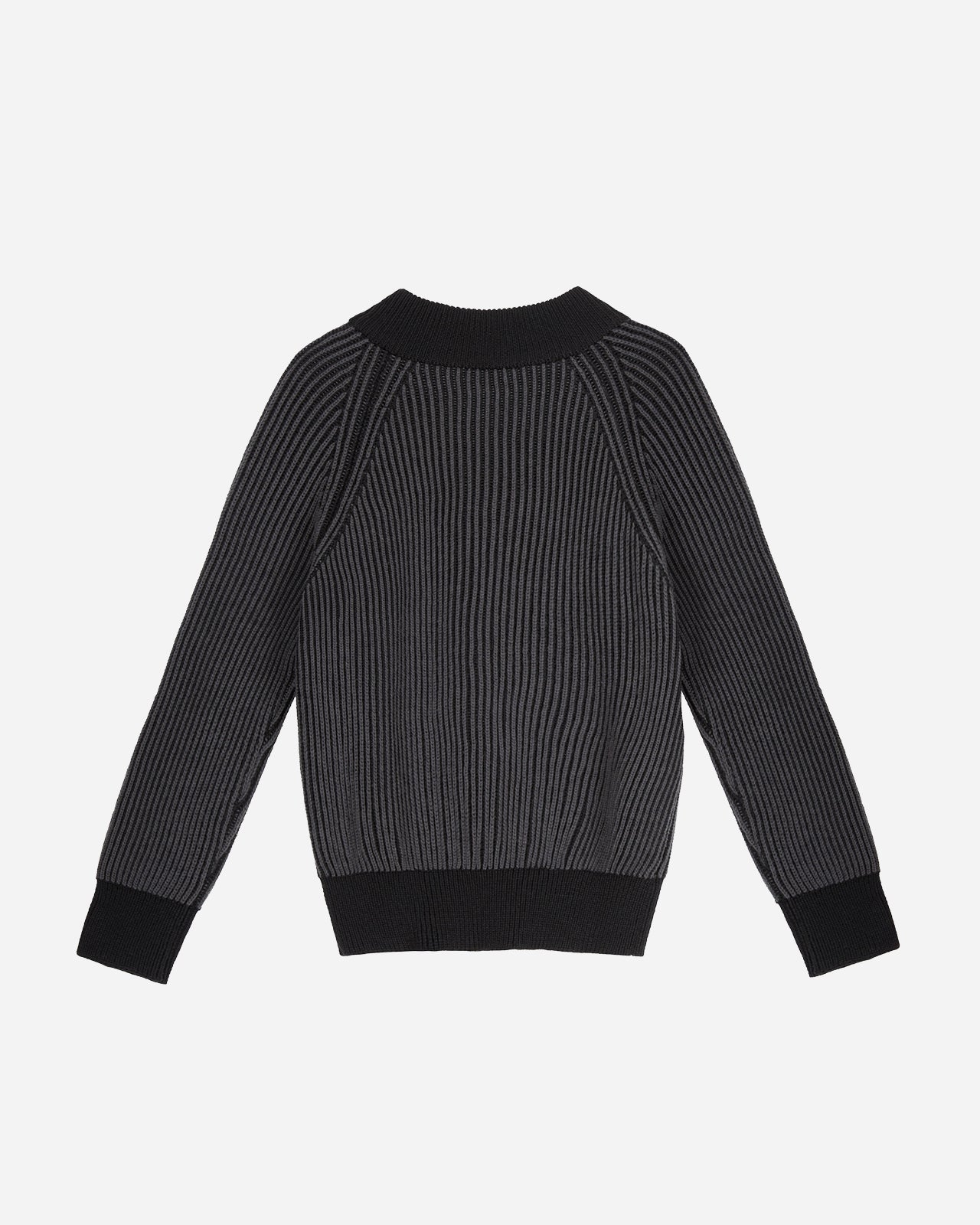 Knitwear GreyBlack Zip-Up Sweater