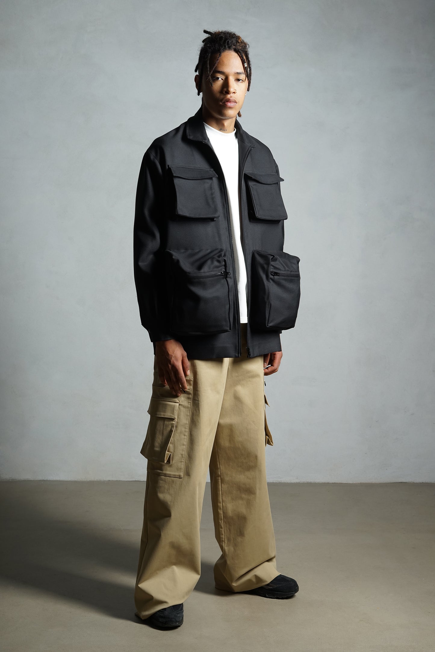 3D Workwear Jacket Black